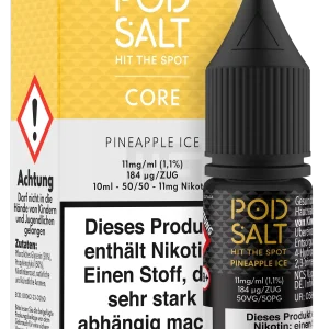 Pod Salt – Core – Pineapple Ice – Nikotinsalz-Liquid – 10ml – 11mg