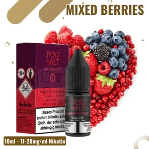 Pod Salt Liquid – Mixed Berries Ice – 10ml