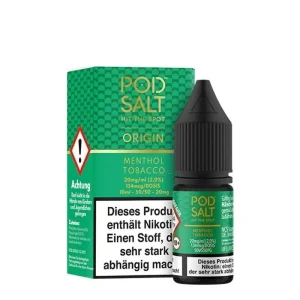 Pod Salt Origin – 10ml Nikotinsalz Liquid Menthol Tobacco 11mg