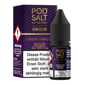 Pod Salt Origin - Liquor Tobacco - Nikotinsalz Liquid