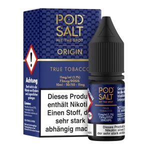 Pod Salt Origin - True Tobacco - Nikotinsalz Liquid