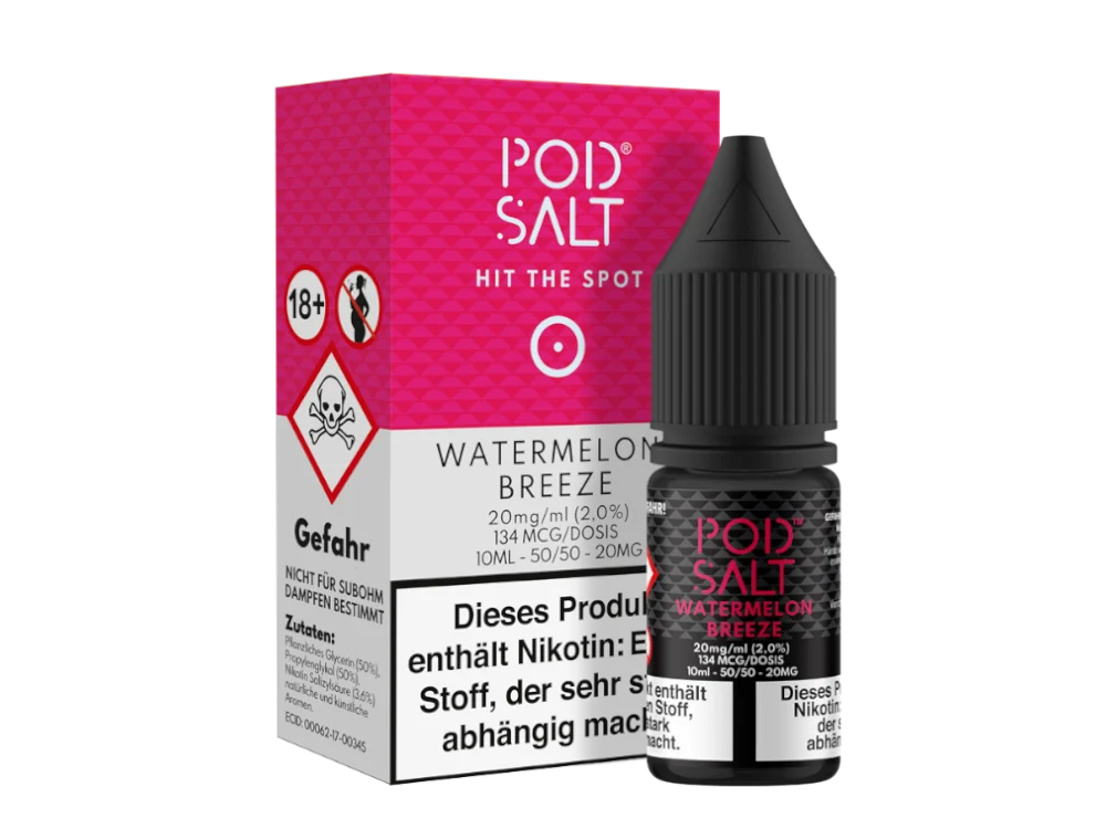 Pod Salt - Watermelon Breeze - Nikotinsalz Liquid - Image 2