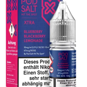 Pod Salt – Xtra – Blueberry Blackberry Lemonade – Nikotinsalz-Liquid – 10ml – 20mg