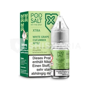 Pod Salt Xtra Liquid E-Zigarette 10ml – White Grape Cucumber Apple – 20mg