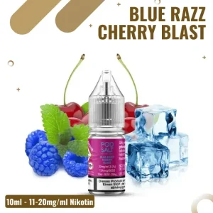 POD Salt XTRA Liquid Nikotinsalz 10ml – Blue Razz Cherry Blast
