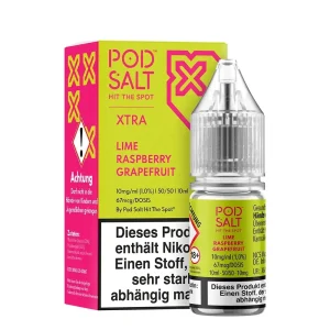 Pod Salt Xtra Nikotinsalz – Lime Grapefruit Raspberry – Liquid 10mg 10ml