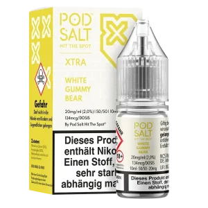 Pod Salt Xtra Nikotinsalz – White Gummy Bear – Liquid 20mg 10ml