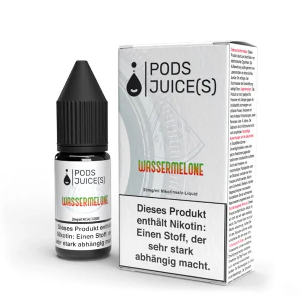 Pods Juice(s) – Wassermelone – Nikotinsalz (Nikotinsalzliquid, 10 ml, 50% VG / 50% PG)