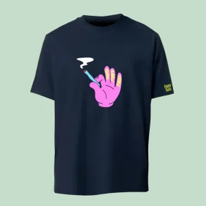 „Puff-Puff-Pass“ HappyBuds – TShirt navyblau XS