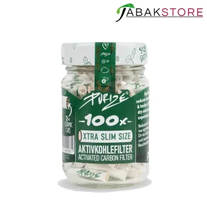 Purize Aktivkohlefilter Weiß 5,9mm | 100x Filter | Glas