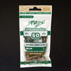 PURIZE Aktivkohlefilter | XTRA Slim ORGANIC | ø 5,9 mm | 50er