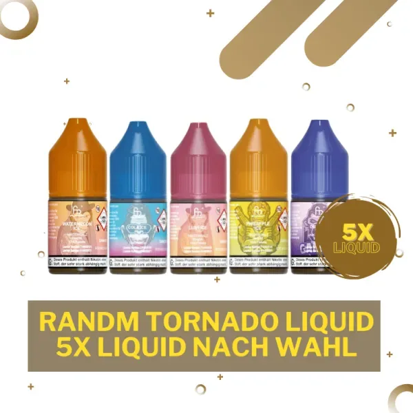 RandM Tornado Liquid Bundle – 5x Liquid 20mg Nikotin