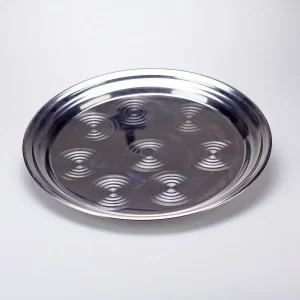 Rauch dein Obst – Kohleteller / Chrom / 31,5 cm