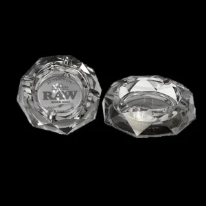Raw | Kristallglas Aschenbecher | ø 11,5 cm | Darkside