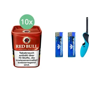 Red Bull Special Blend 10 x 120g mit BBQ Stabfeuerzeug