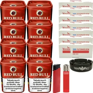 Red Bull Special Blend 8 x 120g mit 1400 King Size Hülsen