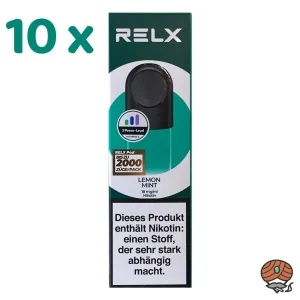 RELX Pods LEMON MINT 18mg/ml 10x 2 Pods