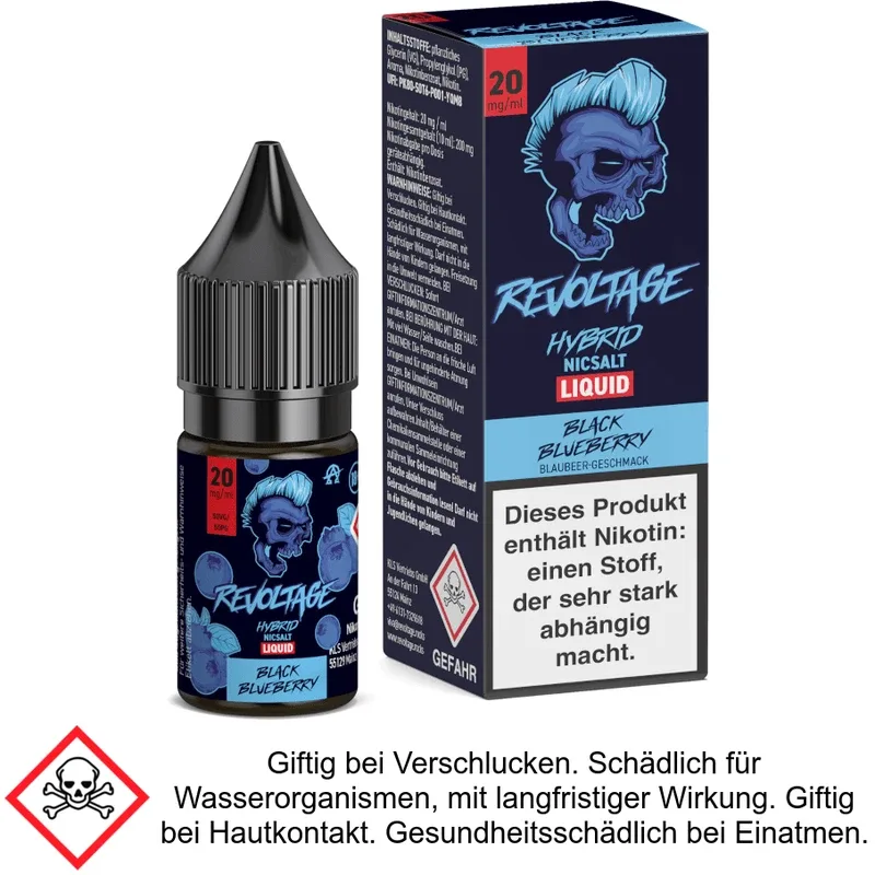 Revoltage – Black Blueberry – Hybrid Nikotinsalz Liquid 20 mg/ml