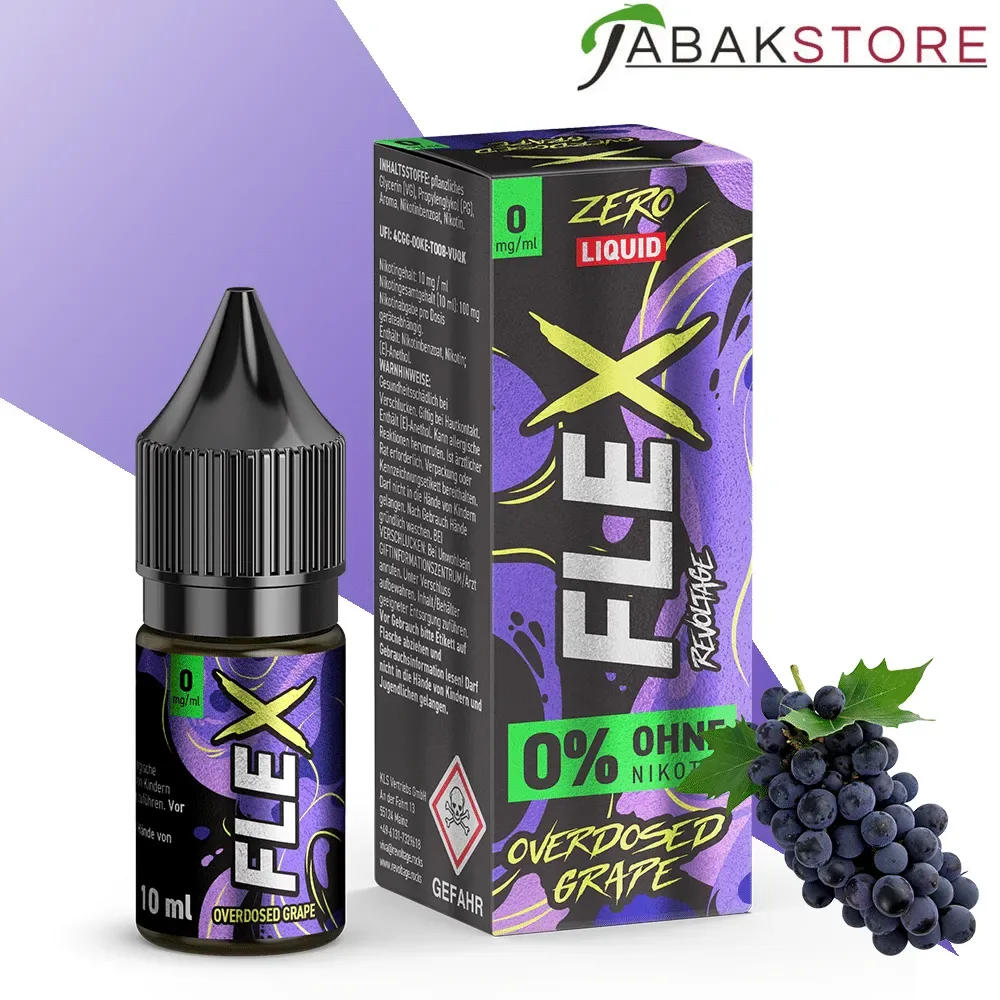 Revoltage – Flex | Overdosed Grape | 10ml Liquid | 0mg