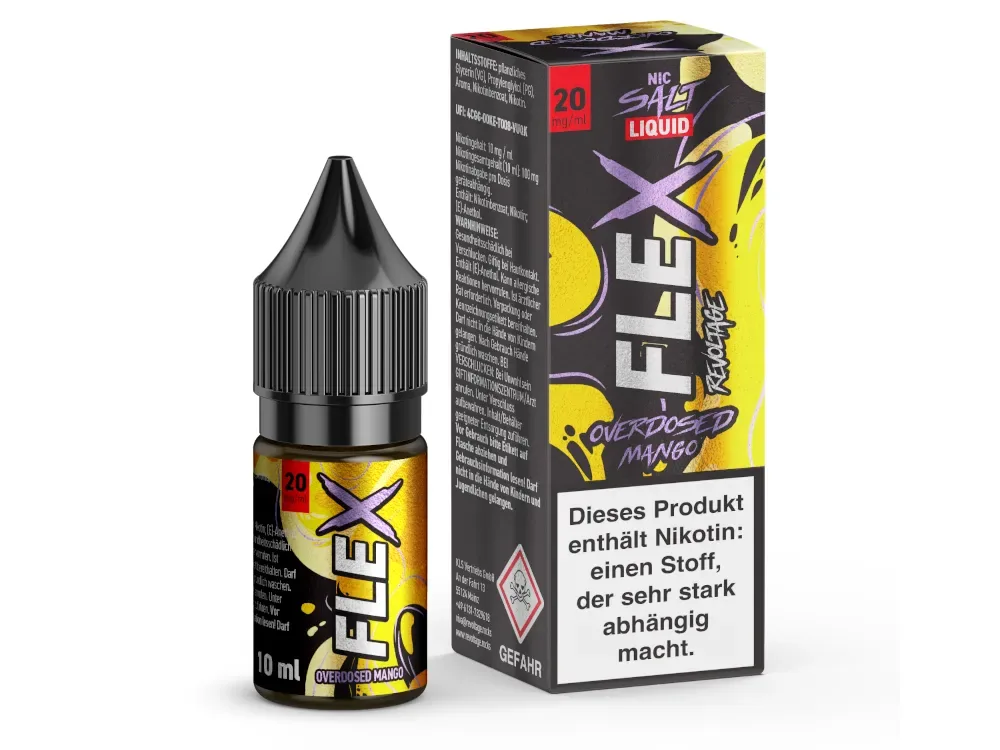 Revoltage – FLEX – Overdosed Mango – NicSalt Liquid – 10ml