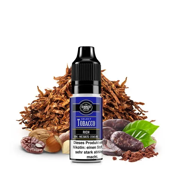 Rich Nikotinsalz Liquid DINNER Lady Select Tobacco