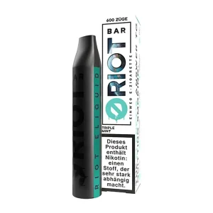 RIOT Bar Triple Mint 10mg/ml Hybrid Nikotin Einweg