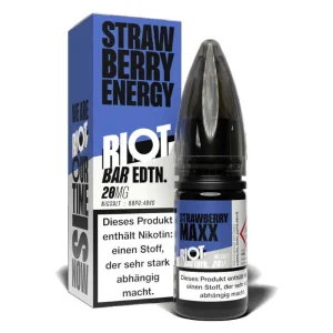 Riot Salt – Bar EDTN – Nic Salt Liquid 10ml – Strawberry Maxx Energy-10 mg/ml