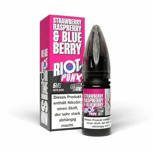 Riot Salt – PUNX – Strawberry, Raspberry & Blueberry – Hybrid Nic Salt
