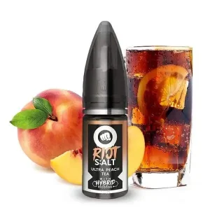 Riot Squad – Black Edition – Ultra Peach Tea – 10 mg/ml – Hybrid Nic Salt – 10 ml