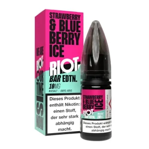 Riot Squad – Strawberry Blueberry Ice – NicSalt (Nikotinsalzliquid, 10 ml, 60% PG / 40% VG)