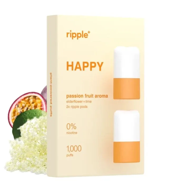 Ripple+ Pods – HAPPY Passion Fruit Aroma 0mg I 2er Pack