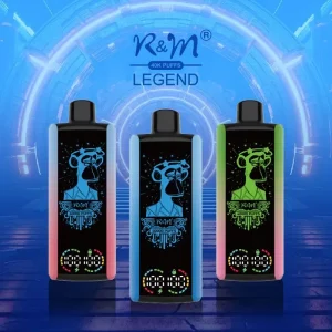 R&M LEGEND 40000 Puffs Mega Screen Wiederaufladbare Einweg Kit (10 Stück/Packung)