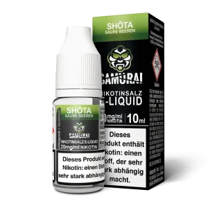 Samurai Nikotinsalz – Shota Saure Beeren – Liquid 20mg 10ml