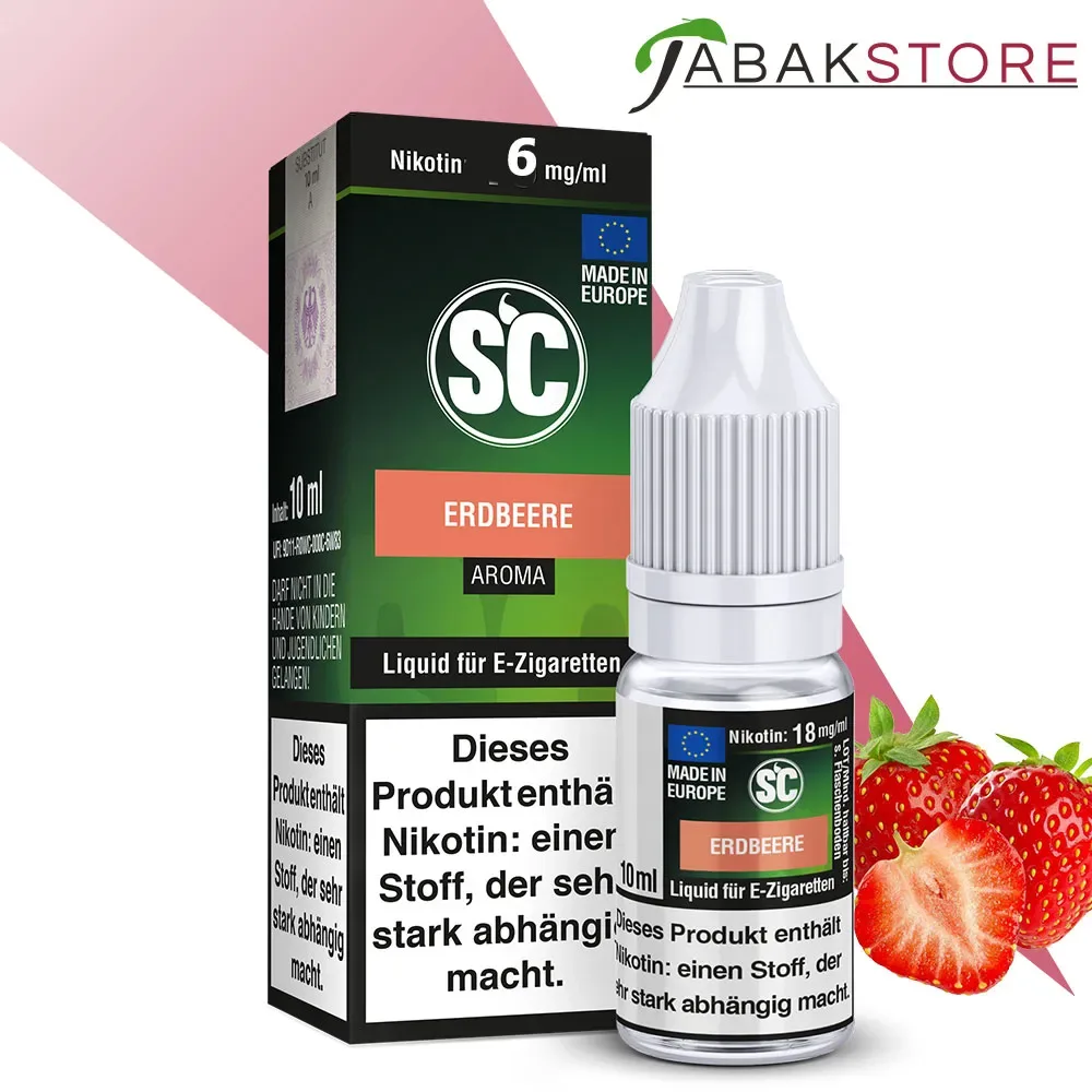 SC – Erdbeere – Liquid 10ml Liquid 6 mg/ml