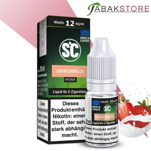 SC – Erdbeermilch – Liquid 10ml Liquid 12 mg/ml