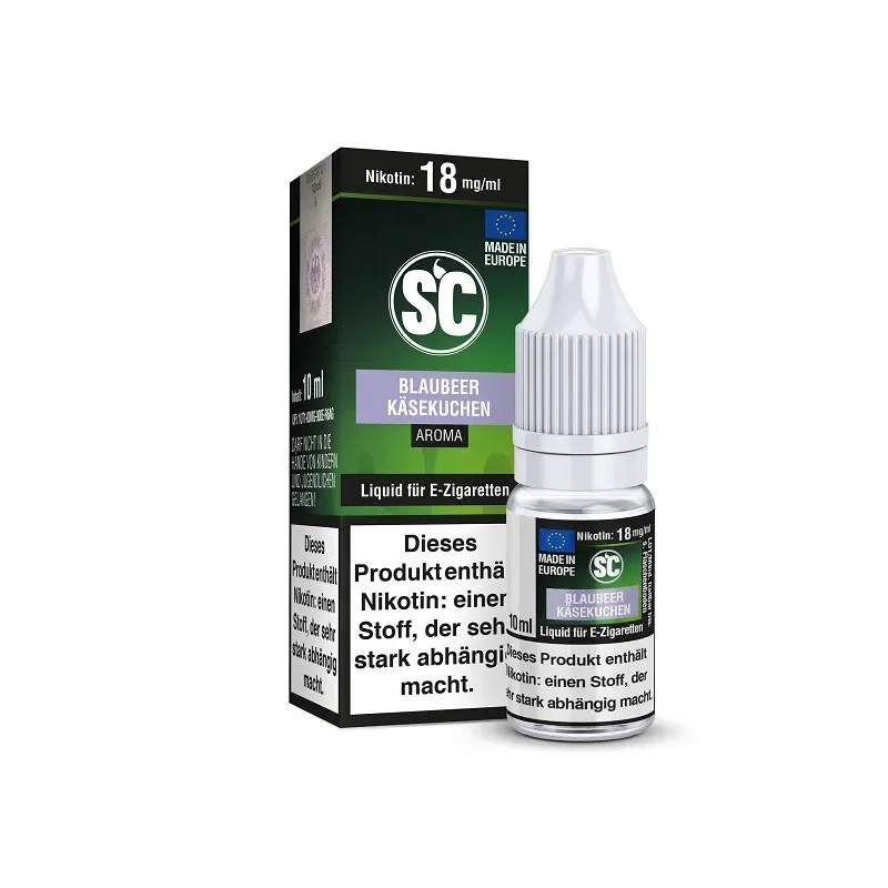 SC Liquid – E-Zigaretten Liquid 10ml – Blaubeer Käsekuchen-0 mg/ml