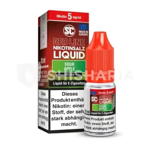 SC Liquid Red Line E-Zigarette 10ml – Sour Apple – 5mg
