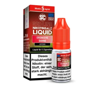 SC Red Line Erdbeere Sahne Nikotinsalz Liquid