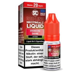 SC - Red Line - Erdbeere Sahne - Nikotinsalz Liquid