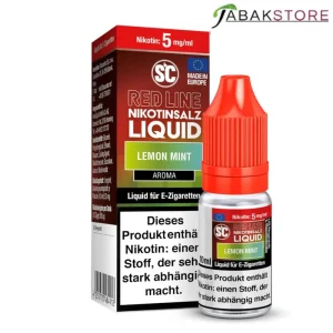 SC – Red Line – Lemon Mint – Nikotinsalz Liquid 10ml Liquid 5 mg/ml