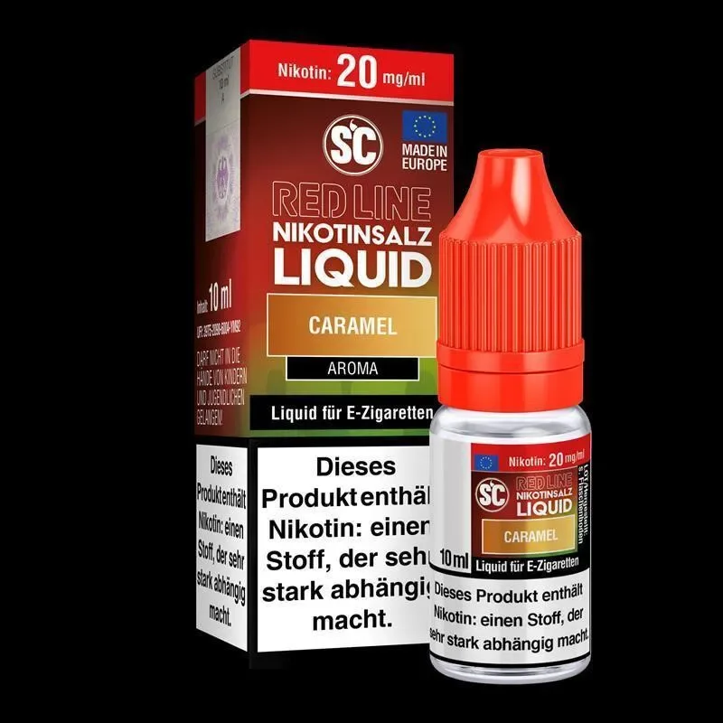 SC – Red Line – Nikotinsalz Liquid 10ml – Caramel-20 mg/ml