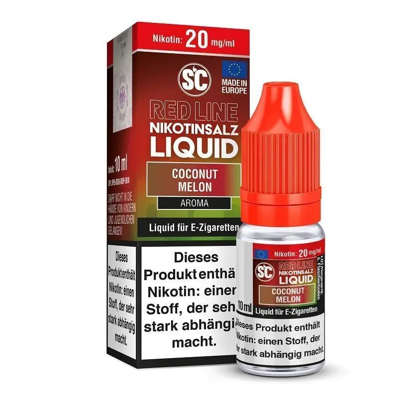 SC – Red Line – Nikotinsalz Liquid 10ml – Coconut Melon-20 mg/ml