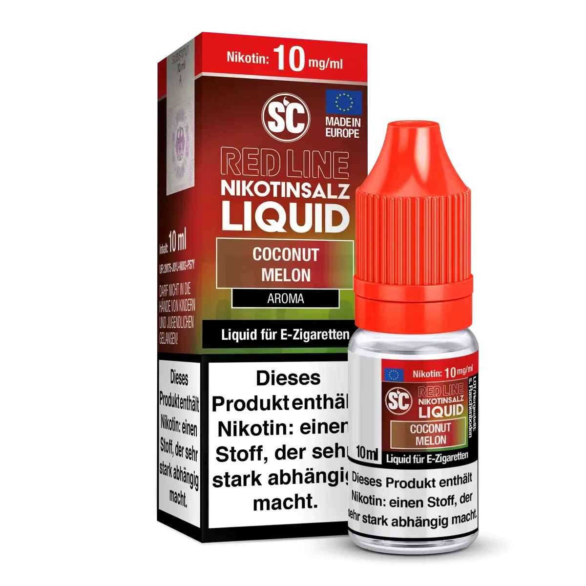 SC Red Line – Nikotinsalzliquid – 10ml – 10mg – Coconut Melon