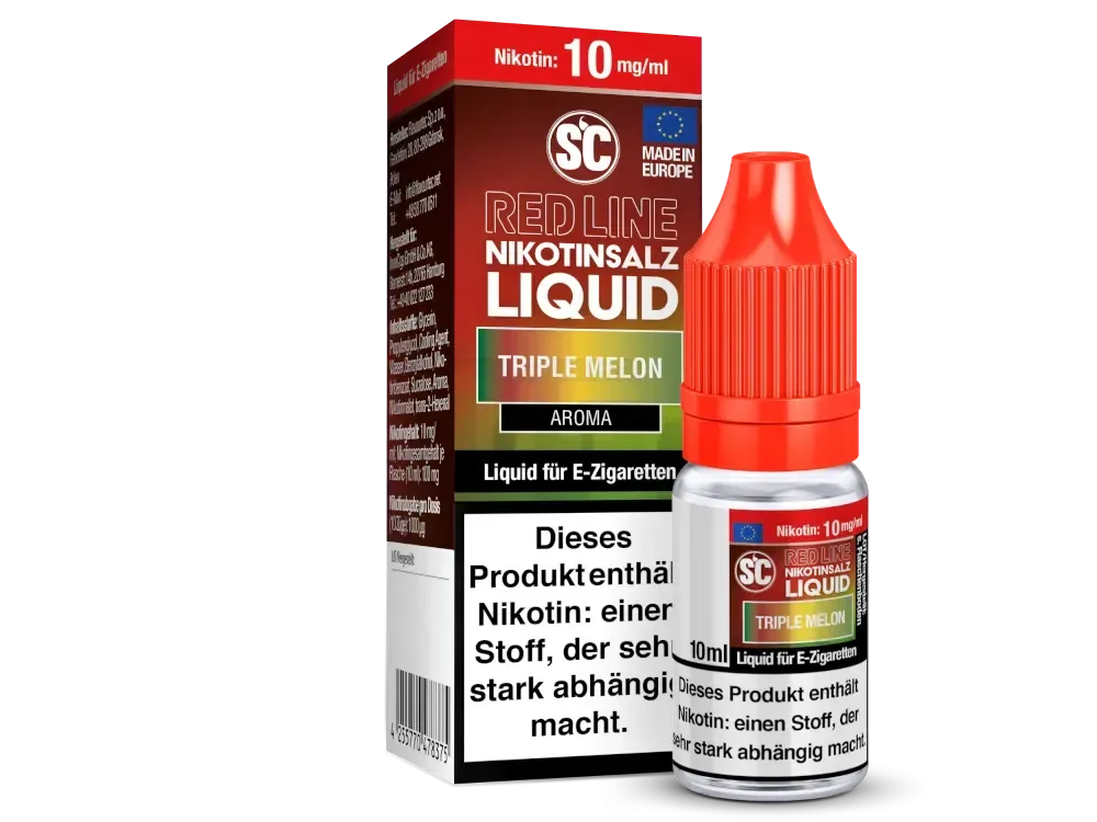 SC Red Line – Nikotinsalzliquid – 10ml – 10mg – Triple Melon