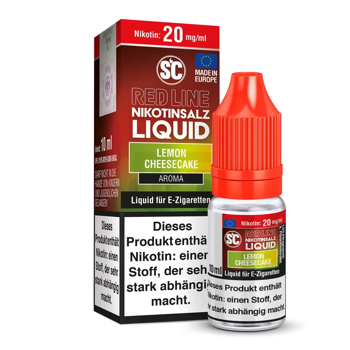 SC Red Line – Nikotinsalzliquid – 10ml – 20mg – Lemon Cheesecake