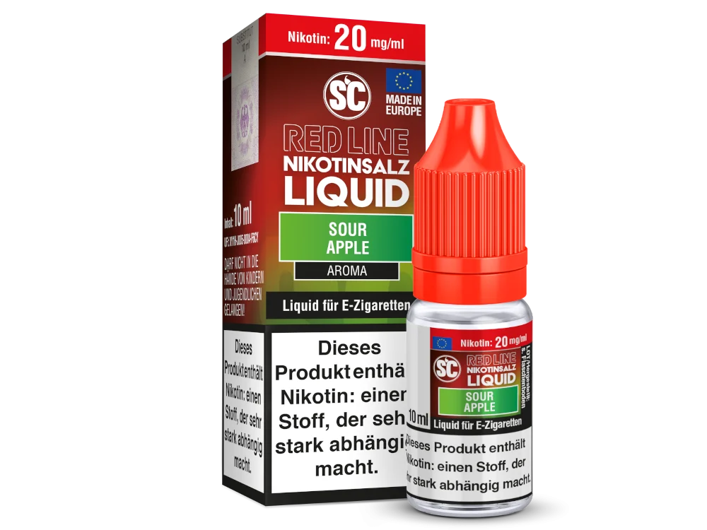 SC - Red Line - Sour Apple - Nikotinsalz Liquid