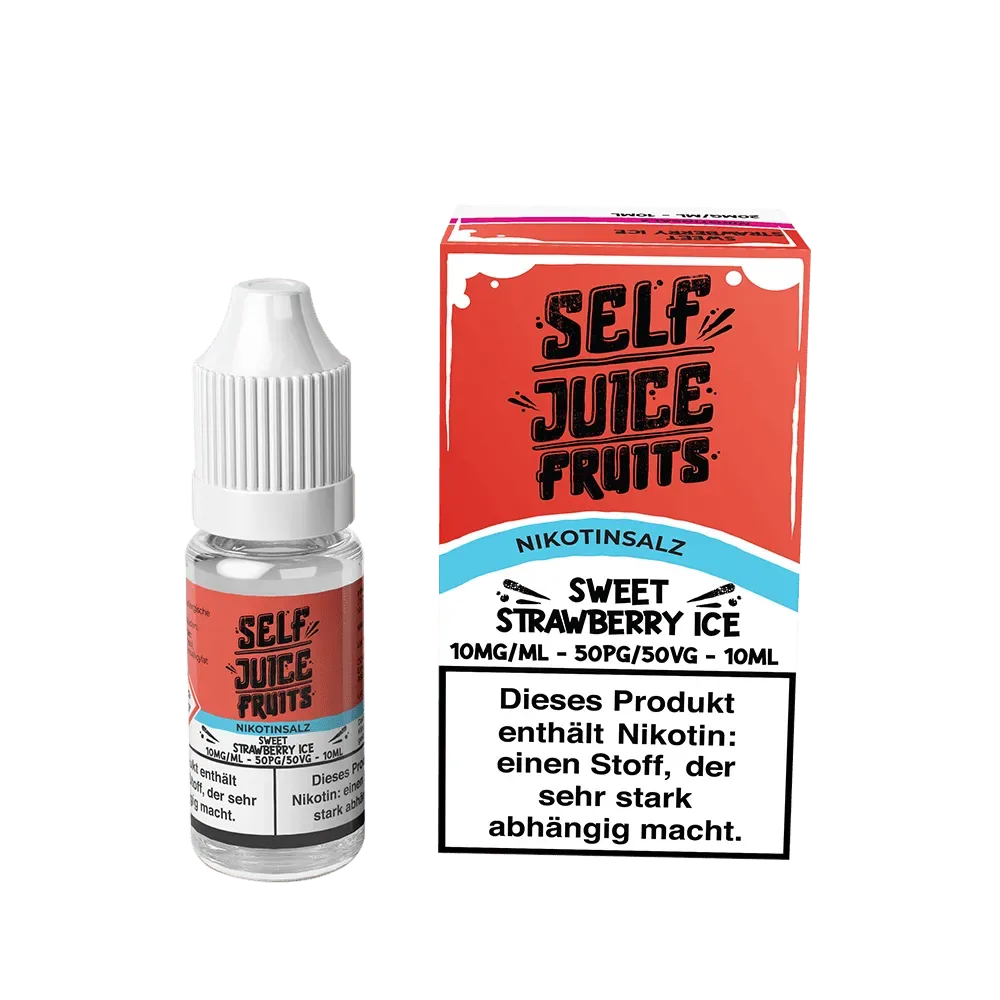 Self Juice Nikotinsalz – Sweet Strawberry Ice – 10ml Liquid 10mg