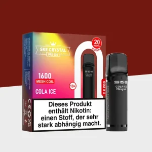 SKE Crystal 800 Pro – Cola Ice – Pod (2er Pack)