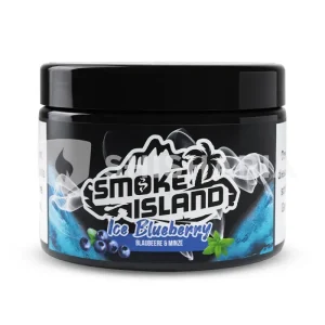 Smoke Island Shisha Tabak 200g – Ice Blueberry – Zellstoff nikotinfrei