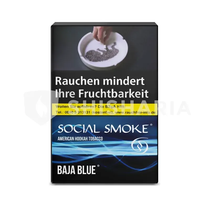 Social Smoke Shisha Tabak 25g – Baja Blue